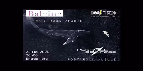 Baleine + Penr\u00f8se Pr\u00f8cess  @ High Voltage Bar, Lille