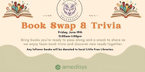Book Swap & Trivia \ud83d\udcda Seniors University Summer Fellowship Series \ud83d\udcda 