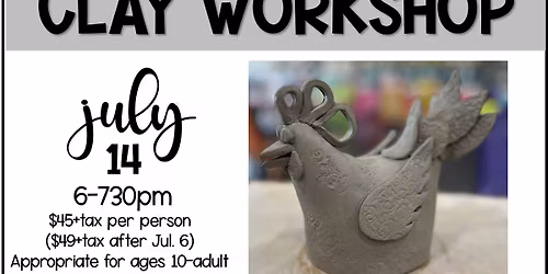 Funky Chickens - Clay Workshop