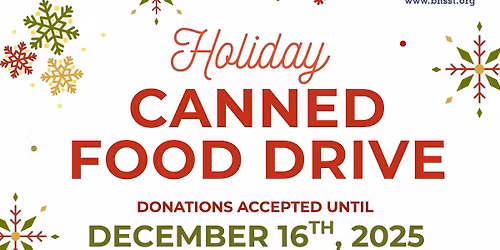 Canned Food Drive- Donations Needed!