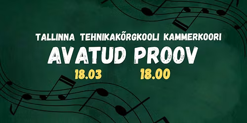 TTK Kammerkoori AVATUD PROOV