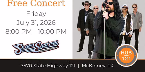 Seger System - Ultimate Bob Seger Tribute |  Free Concert at HUB 121