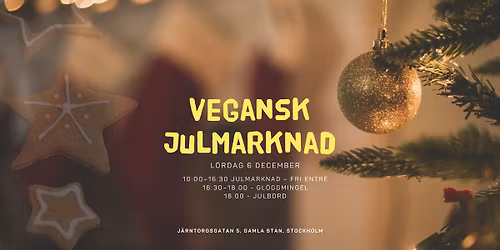 Vegansk julmarknad p\u00e5 Bacchi Syre \u2013 en gr\u00f6n jul i Gamla stan!