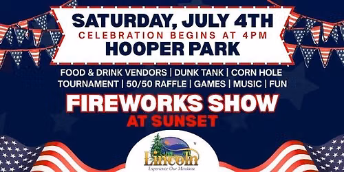 Red, White & Boom!  Independence Day Celebration in Lincoln, Montana