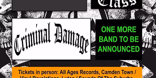 Human Punk Summer Knees Up at The Water Rats. With Unrivalled, Convict Class and Criminal Damage