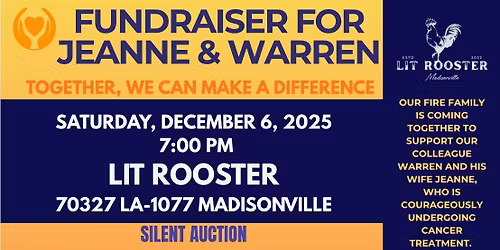 Fundraiser for Jeanne & Warren