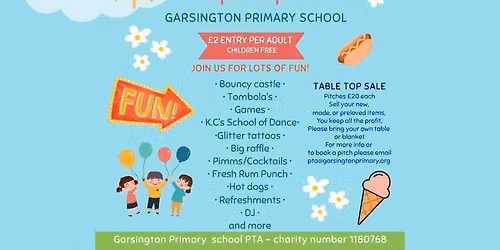 Summer Fete with table top sale