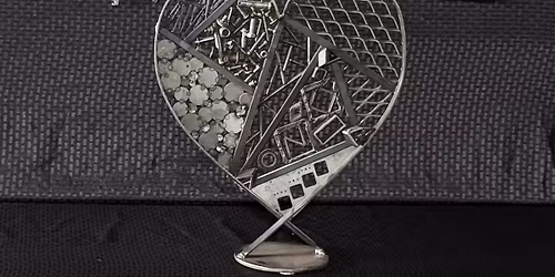 Welded Metal Sculpture Date Night