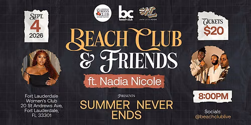 Beach Club & Friends ft Nadia Nicole