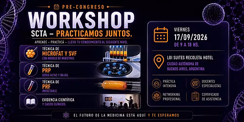 WORKSHOP | PRE-SIMPOSIO STEM CELL THERAPY ARGENTINA\u00ae | Cupos Limitados