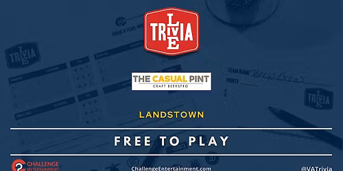 Bi-Weekly Live Trivia Nights at The Casual Pint - Landstown