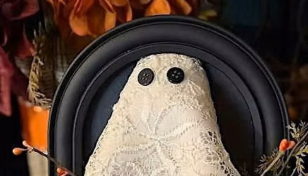 Vintage Spirits: Framed Floral Lace Ghosts