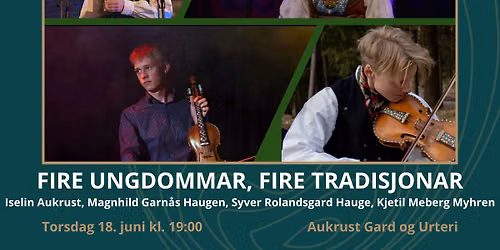 Jakupscena: Fire ungdommar, fire tradisjonar