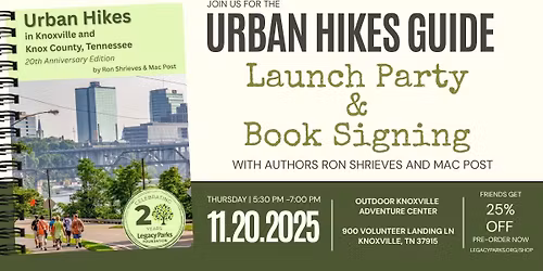 Urban Hikes Book Launch & Signing