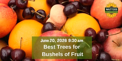 Free Garden Class: Best Trees for Bushels of Fruit