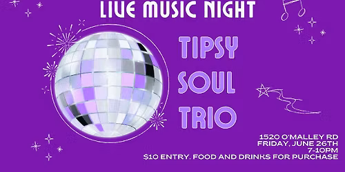 Live Music Night: Tipsy Soul Trio