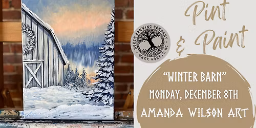 Pint & Paint | Winter Barn
