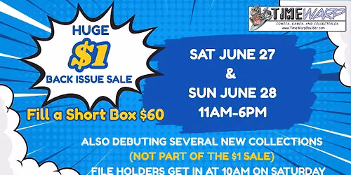 $1 Back Issue & Collections Debut