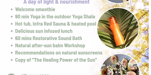 YOGA & WELLBEING RETREAT DAY - SUNLIGHT SUPERPOWER