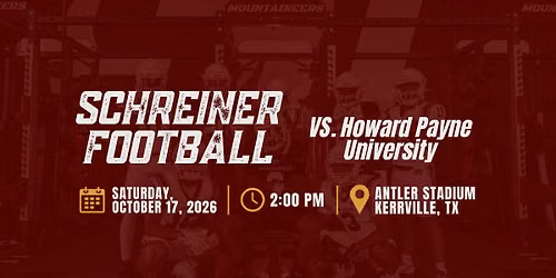 Schreiner Football vs. Howard Payne University