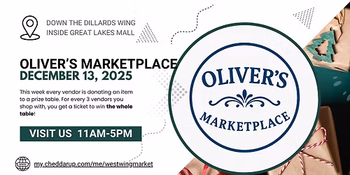 Oliver's Marketplace- Vendor Gift Giveaway