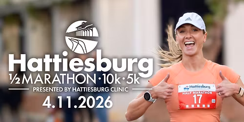 2026 Hattiesburg Half Marathon, 10K & 5K