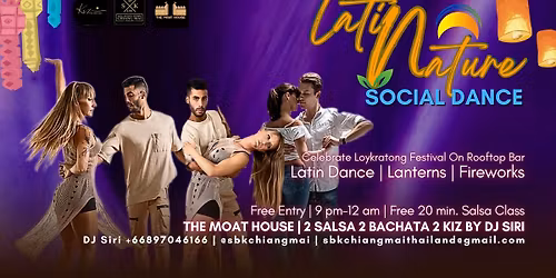 Latin Nature Social Dance Rooftop Bar | Salsa Bachata Kiz | Free Entry