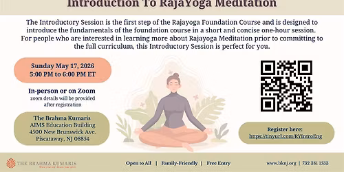 Introduction To RajaYoga Meditation