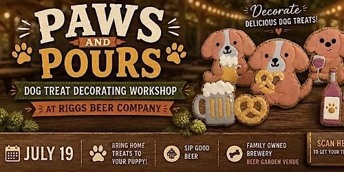 Paws and Pours: Dog Treat Decorating Workshop