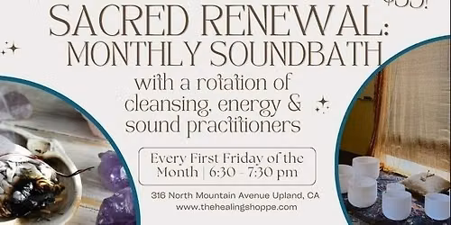 Sacred Renewal: September SoundBath