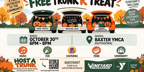 Free Trunk or Treat | Vineyard Church & Baxter YMCA