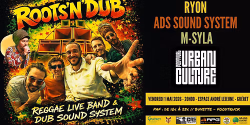 [URBAN CULTURE 2026] Roots'N'Dub - Ryon + ADS Sound System + M-Syla
