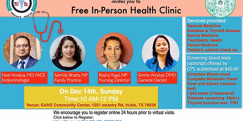 Free In Person Monthly Clinic