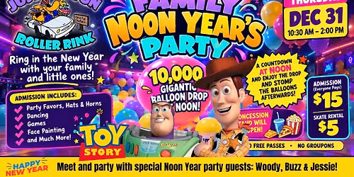Noon Year's Eve Toy Story Kids party 