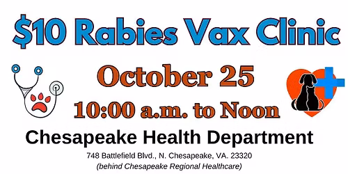 $10 Rabies Vax Clinic