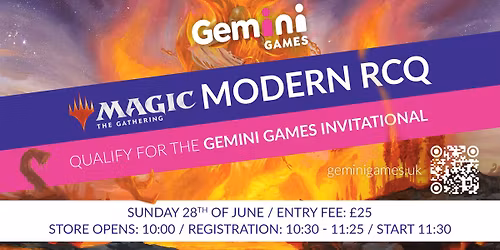 Gemini Games Modern RCQ & Invitational Qualifier - June