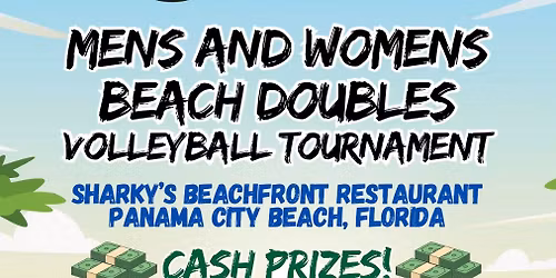 M\/W Beach Doubles Cash Payout Volleyball Tournament 