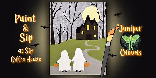 Paint & Sip at Sip Coffee House 2 in Highland: Trick or Treaters