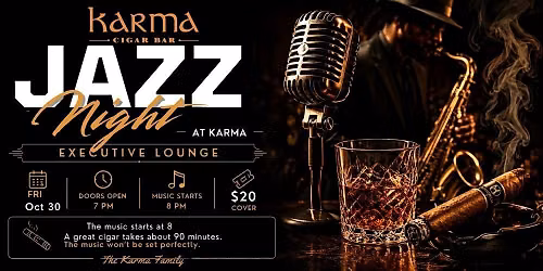 Jazz Night at Karma - Friday, October 30