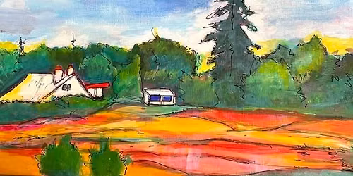 Plant Paint n' Sip - June 27 2pm - Paint your own landscape pic!