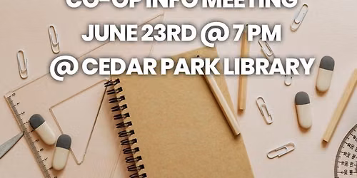 Homeschool Co-Op Info Meeting