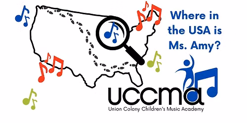 Music and Movement Daycamp- Where in the USA is Ms. Amy? (Ages 4 to 7)