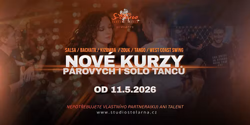 Nov\u00e9 tane\u010dn\u00ed kurzy od 11.5.- 5.7. - salsa, bachata, zouk, kizomba, tango, west coast swing, lambada