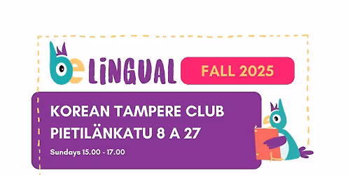 Belingual Language Club - Korean Tampere Club
