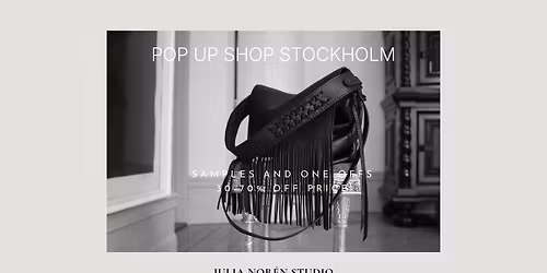 POP UP STOCKHOLM - Julia Nor\u00e9n Studio