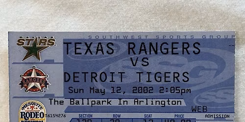Texas Rangers at Detroit Tigers at Comerica Park
