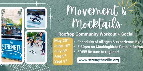 Movement & Mocktails: FREE Community Lift+Social