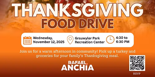 Thanksgiving Food Drive with Rep. Anch\u00eda!
