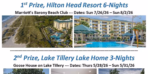 Stanly County Habitat for Humanity Vacation Raffle Fundraiser