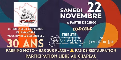 Les 30 ans du moto club GT Passion